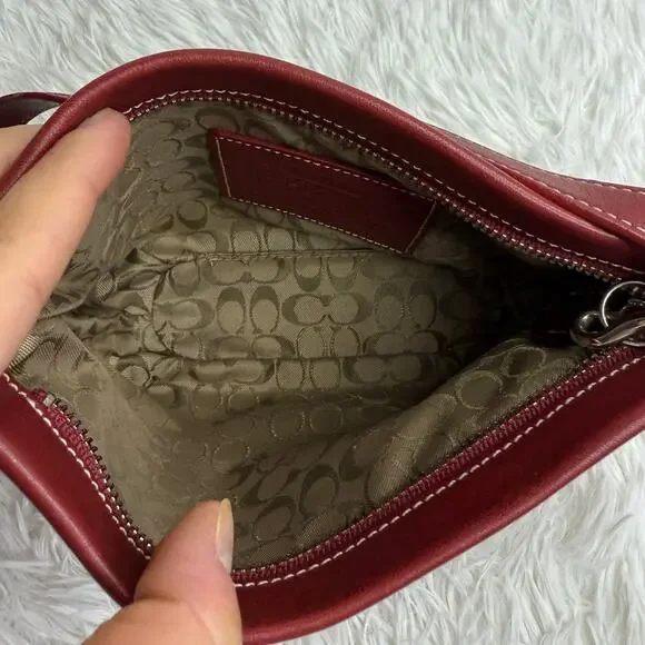 Vintage COACH y2k  Red Demi Legacy Mini Duffle bag - Picture 10 of 14